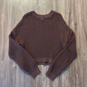 Old Navy Women's Chocolate Brown Knit Sweater